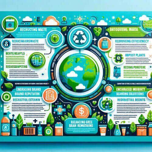 Inovatii si Solutii Sustenabile in Ambalare infographic showcasing sustainable solutions and innovation in packaging.
