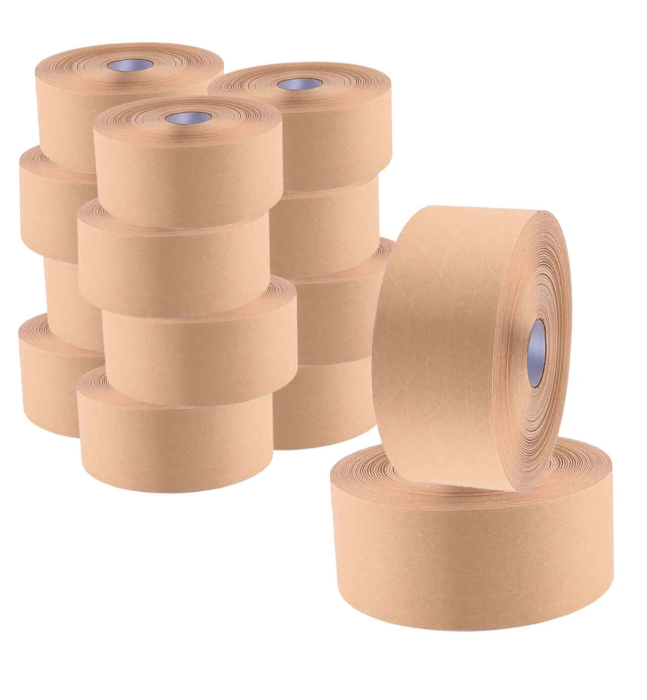 Bandă Adezivă Umectibilă Din Hârtie Kraft, Ranforsată, 70 Mm