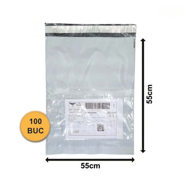 Pungi Curierat Fb08+ Cu Buzunar Awb, 550x550+50mm, 60my
