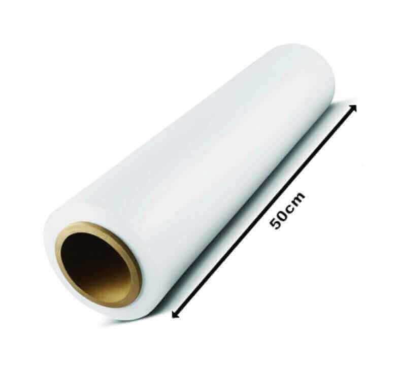 Folie stretch alba manual 23 my 500 mm 1.5 kg 134 ml - 6 buc - Trimaton