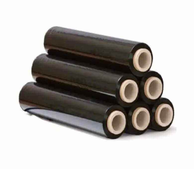 Folie stretch manual 23 my negru 500 mm 1.5 kg 134 ml- 6 buc - Trimaton