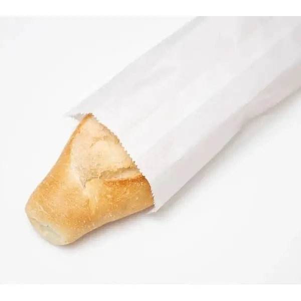 Punga hotdog clatite 10x25cm with a bread inside, showcasing practical food packaging.