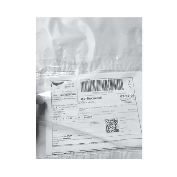Pungi Curierat Fb03+ Cu Buzunar Awb, 240x350+50mm, 60my - 100 buc - Trimaton
