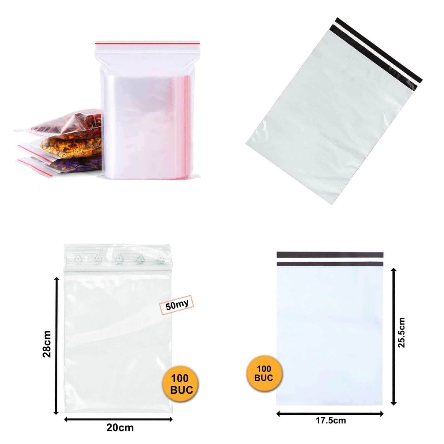 Pungi pentru curierat si ziplock - Trimaton