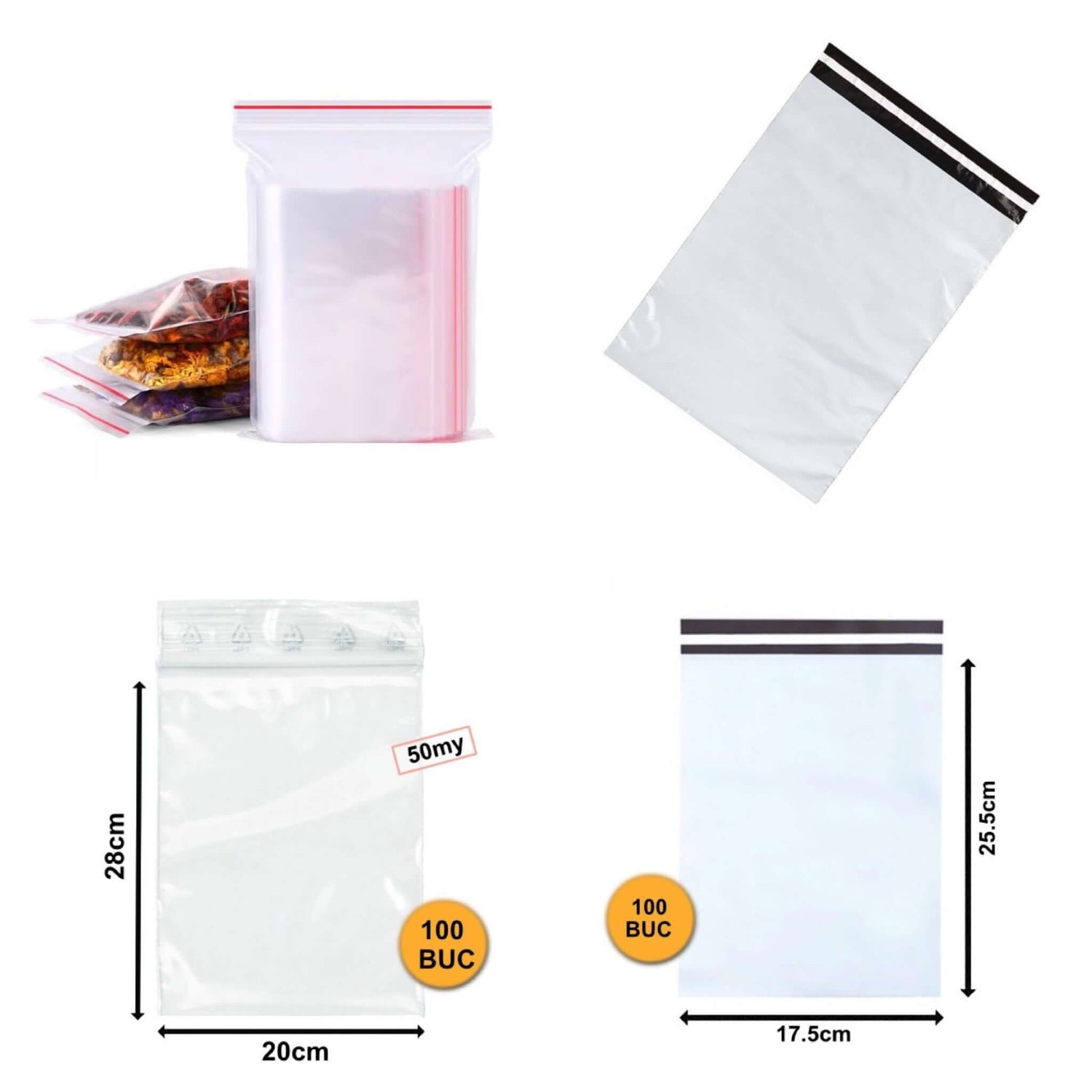 Pungi curierat pungi ziplock