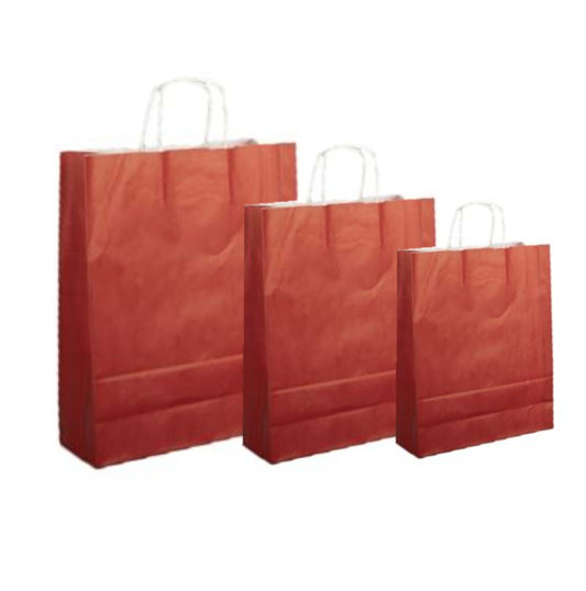Pungi albe, colorate 100% bordo - 16X9X21cm - 100 buc.