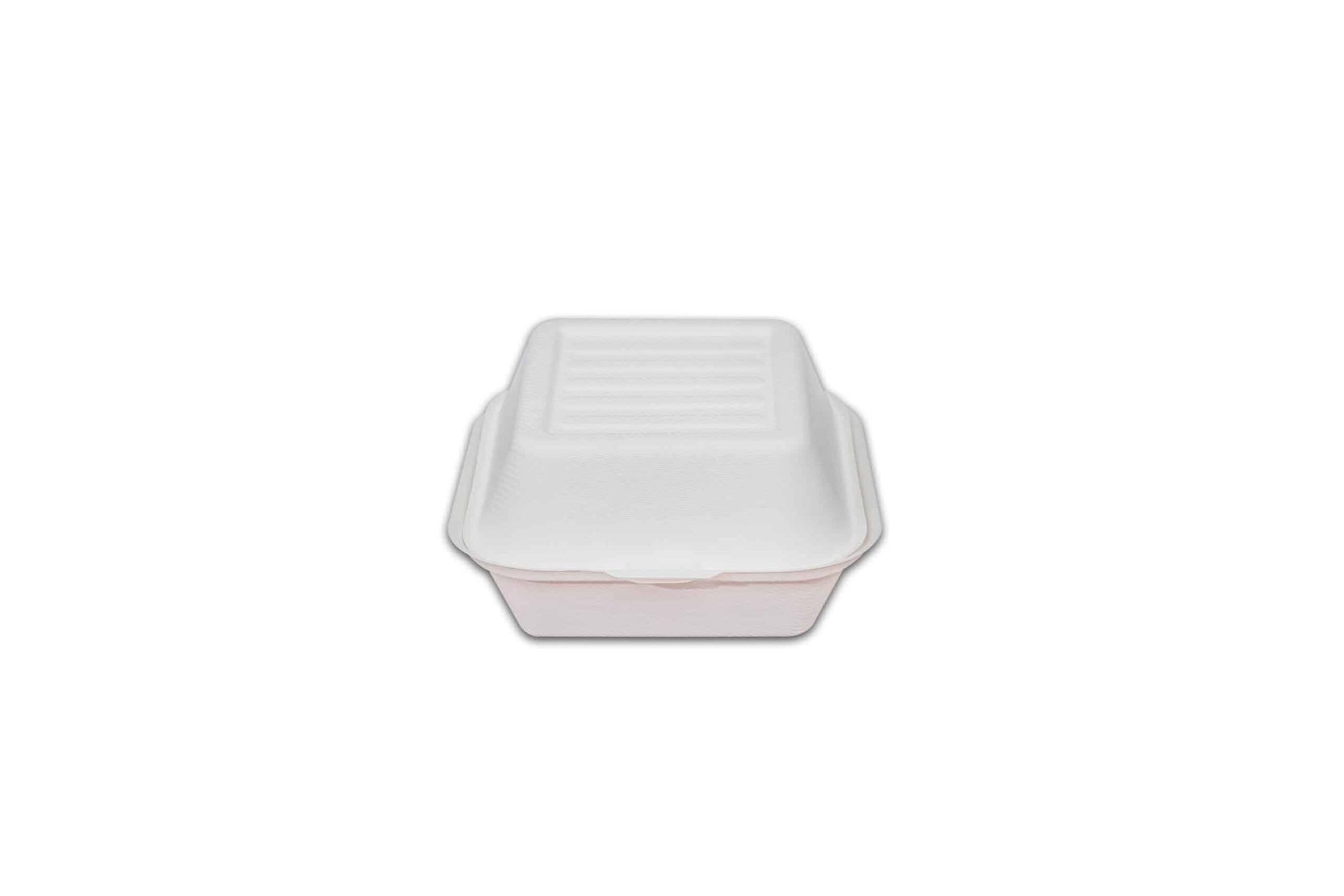 Caserola cu Capac Pentru Burger Unica Folosinta 15x15cm ambalaj biodegradabil pentru burgeri