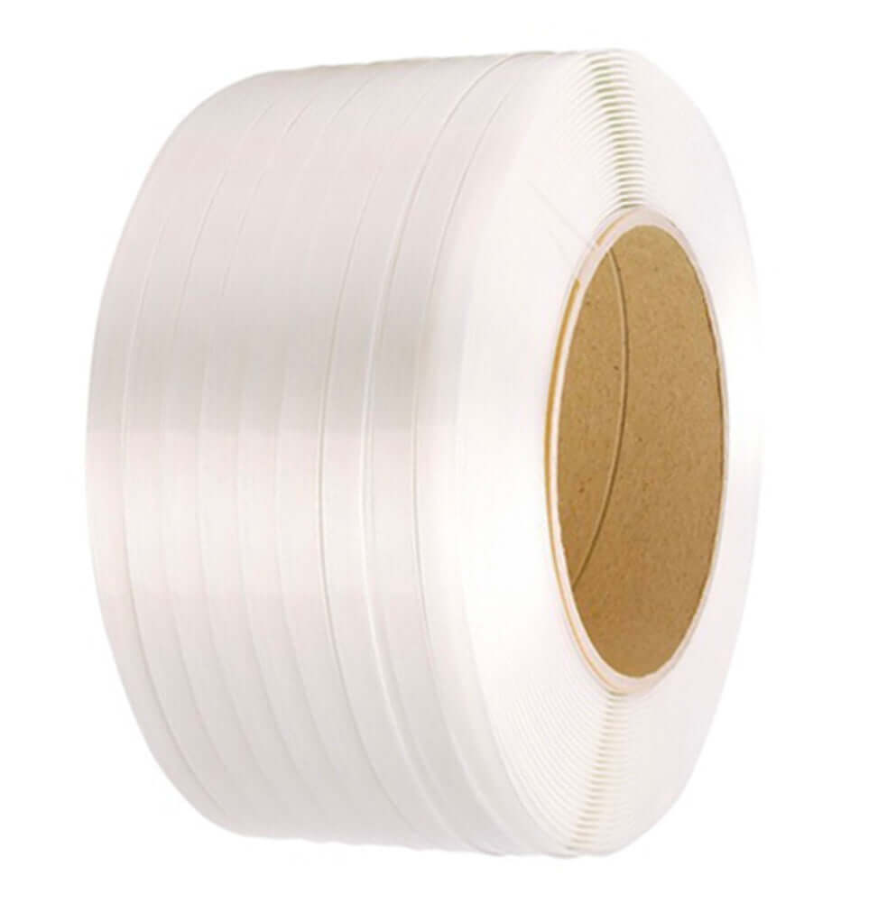 Bandă Pp (Polipropilenă) Albă 9 Mm X 0.50 Mm, 4000 M/Rolă