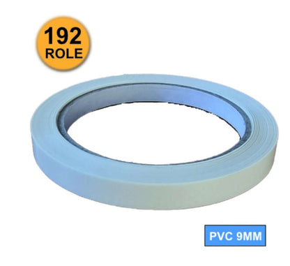 Banda pentru sigilat pungi Alb, PVC 9 mm 60 m