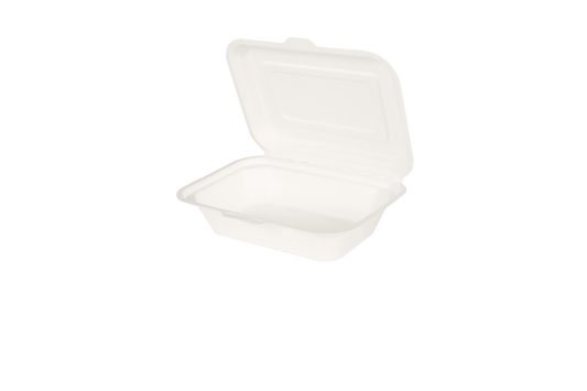 Caserola cu Capac Unica Folosinta bio 600 ml, ambalaj ecologic pentru preparate alimentare.