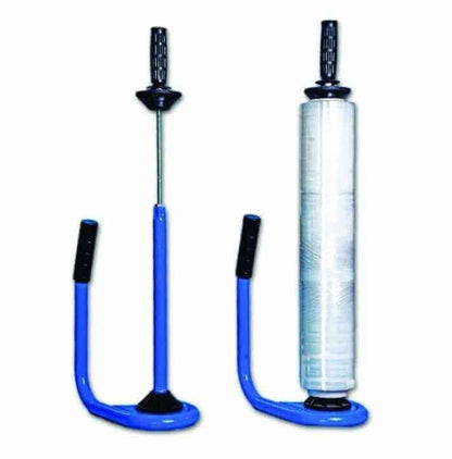 Dispozitiv manual pentru paletizat cu folie stretch