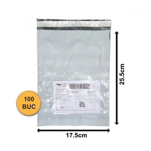 Pungi Curierat Fb01+ Cu Buzunar Awb, 175x255+50mm, 60my