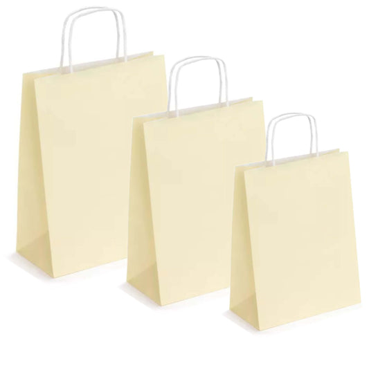 Pungi albe, colorate 100% crem - 32x12x41 - 100 buc.