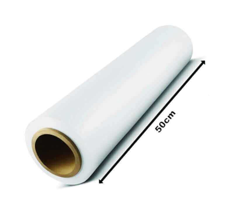 Folie stretch alba manual 23 my 500 mm 1.5 kg 134 ml - 6 buc