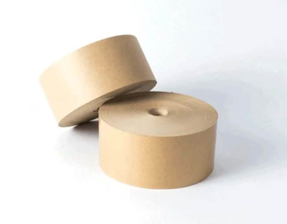 Bandă Adezivă Umectibilă Din Hârtie Kraft, Biodegradabilă, 70 Mm X 200 M, 70 G/Mp - Trimaton