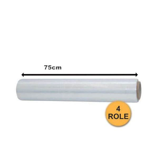 Folie Stretch Transparentă, 750mm, 23my, 2.25kg, 134ml - 4 buc - Trimaton