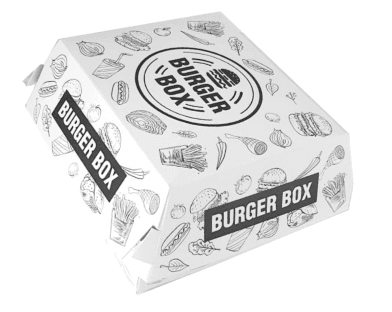 Hamburger box Urban - 11.5x11.5x7.3cm mica - 100 buc. - Trimaton