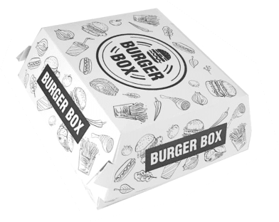 Hamburger box Urban - 18x11.7x9cm meniu - 100 buc. - Trimaton