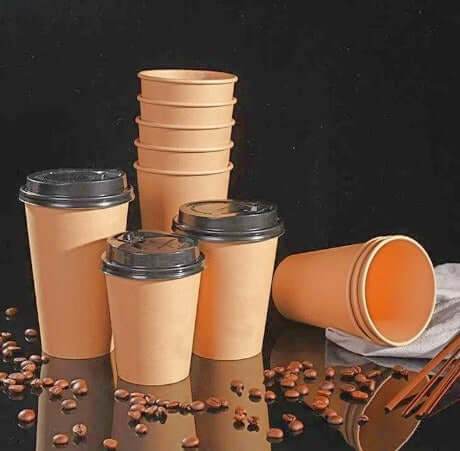 Pahar de unica folosinta carton natur - 16 oz (475 ml) - 100 buc. - Trimaton