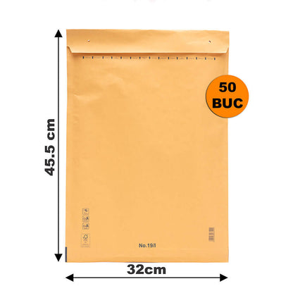 Plicuri Cu Bule Antișoc I19 Maro, 320x455+50mm - 50 buc