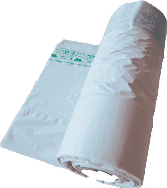 Pungi Legume Fructe in Rola Biodegradabile 30x40 cm - set 6 role, 100% biodegradabile si compostabile.