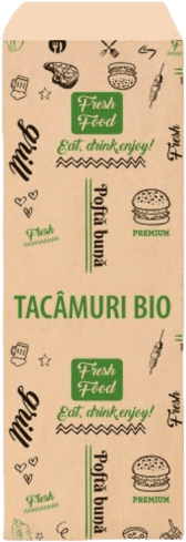 Punga tacam natur FRESH - 8X24 cm - 2000 buc - Trimaton