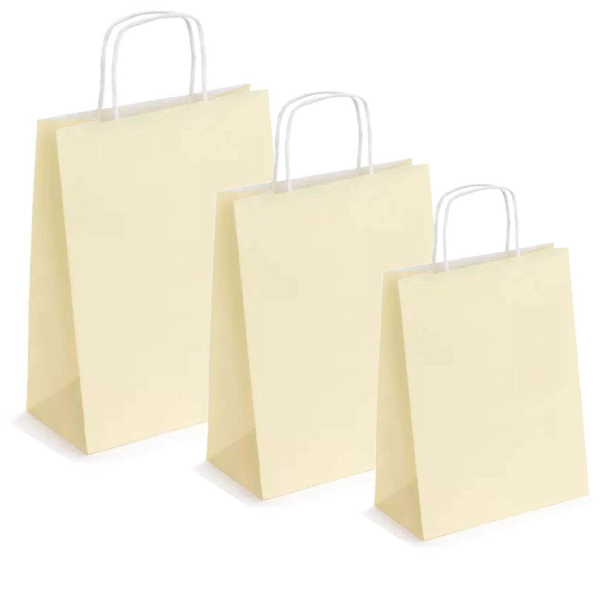 Pungi albe, colorate 100% crem - 32x12x41 - 100 buc. - Trimaton