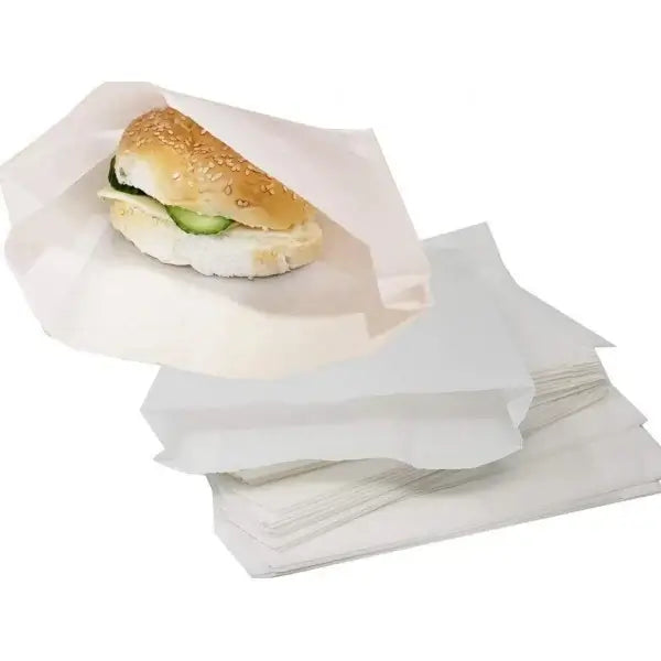 Pungi albe pentru paine - 18x6x32 cm - 1000 buc.