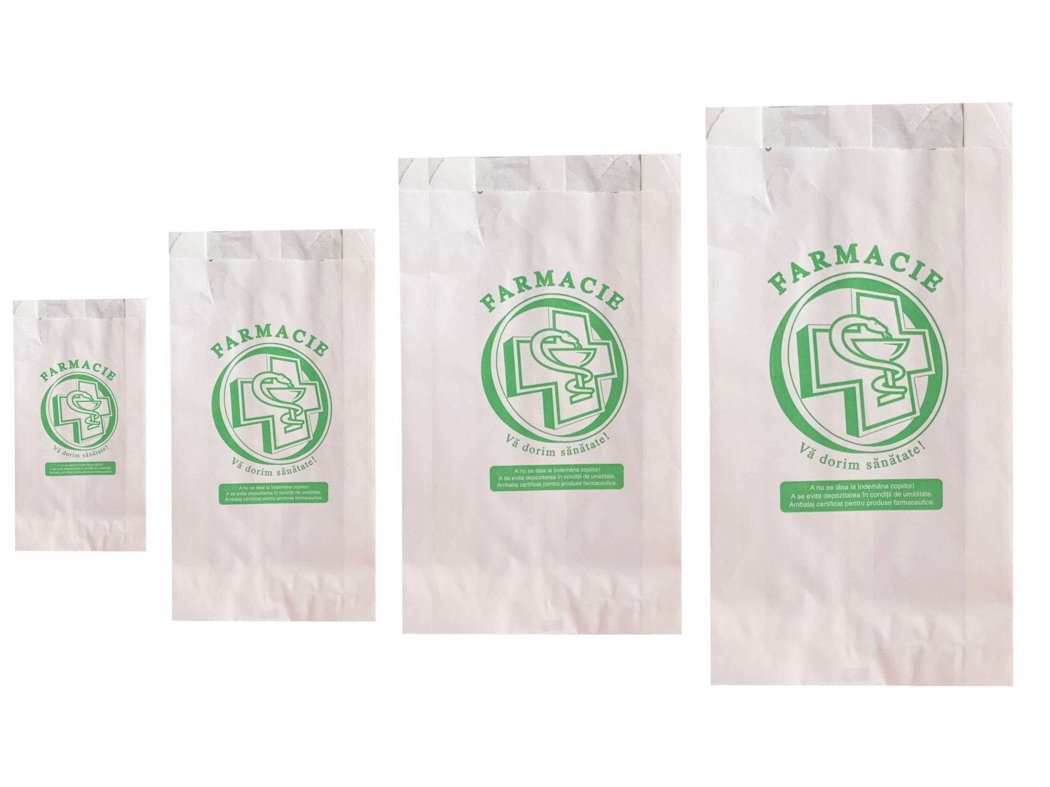 Pungi farmacie PLIC, model cruce - 9x15 cm - 3000 buc. - Trimaton